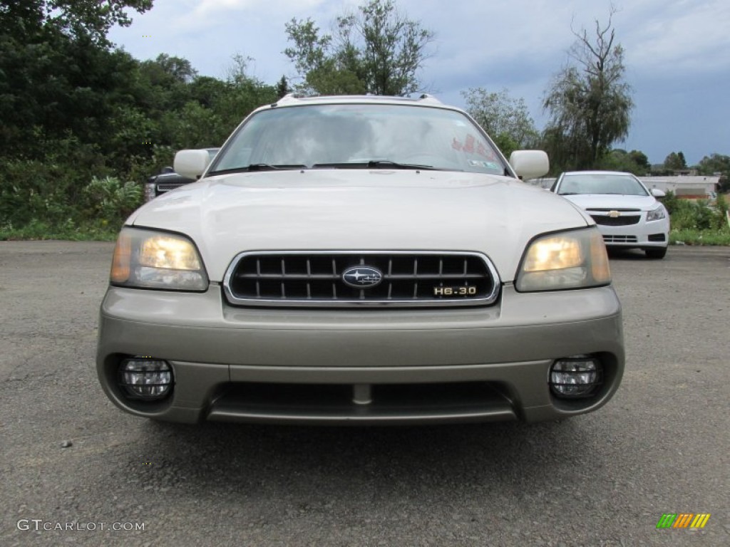 2003 Outback L.L. Bean Edition Wagon - White Frost Pearl / Beige photo #34