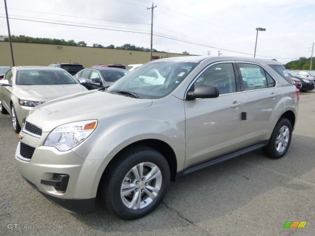 2015 Equinox LS AWD - Champagne Silver Metallic / Jet Black photo #1