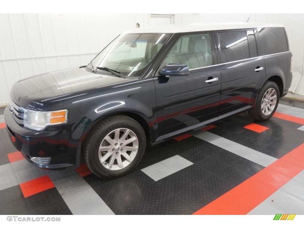 2010 Flex SEL AWD - Dark Ink Blue Metallic / Medium Light Stone photo #10