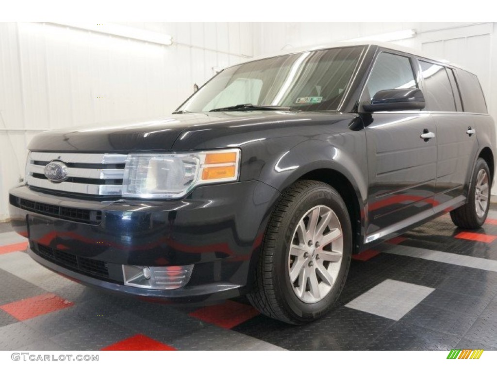 2010 Flex SEL AWD - Dark Ink Blue Metallic / Medium Light Stone photo #11