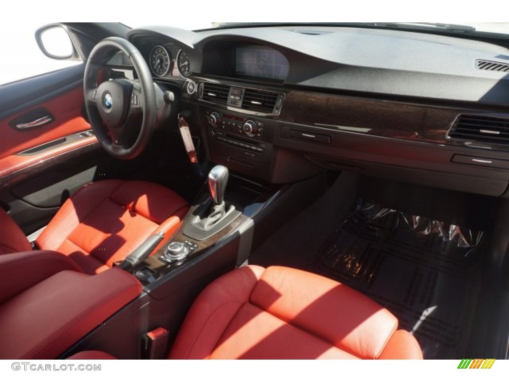 2011 3 Series 335i Convertible - Mineral White Metallic / Coral Red/Black Dakota Leather photo #13