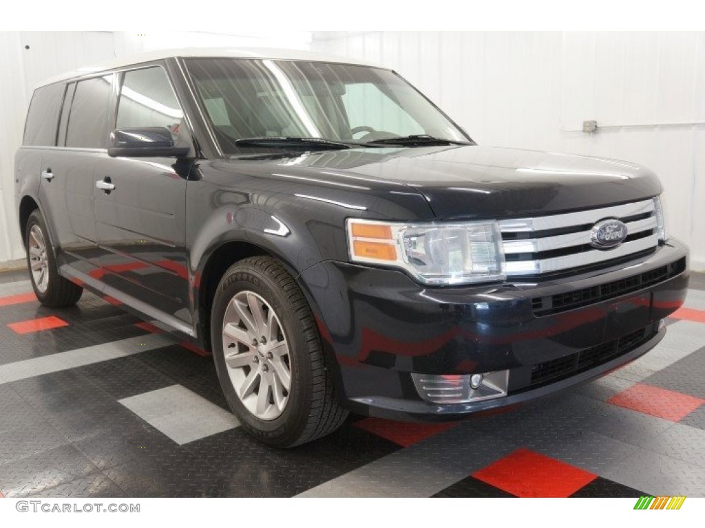 2010 Flex SEL AWD - Dark Ink Blue Metallic / Medium Light Stone photo #13