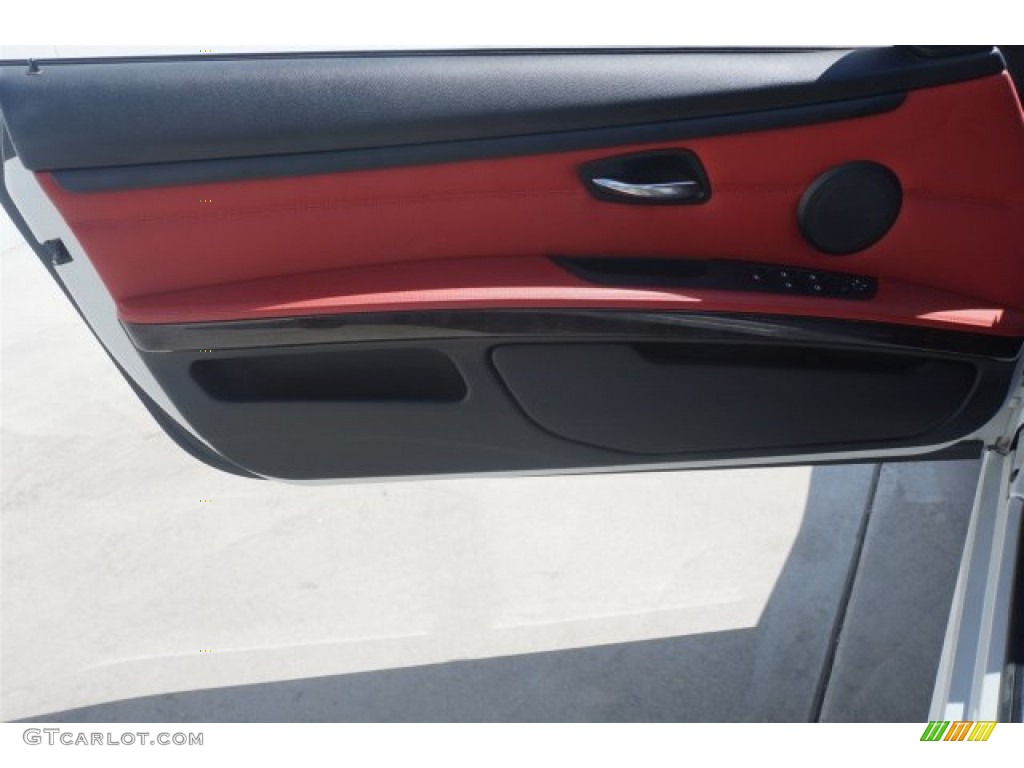 2011 3 Series 335i Convertible - Mineral White Metallic / Coral Red/Black Dakota Leather photo #15