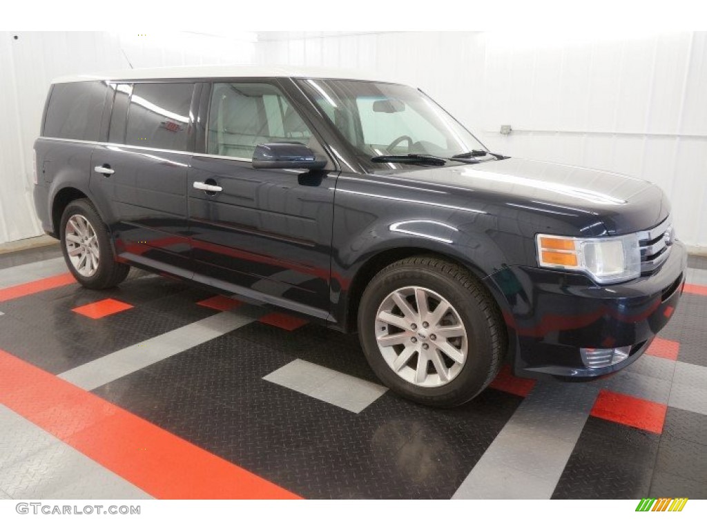 2010 Flex SEL AWD - Dark Ink Blue Metallic / Medium Light Stone photo #14