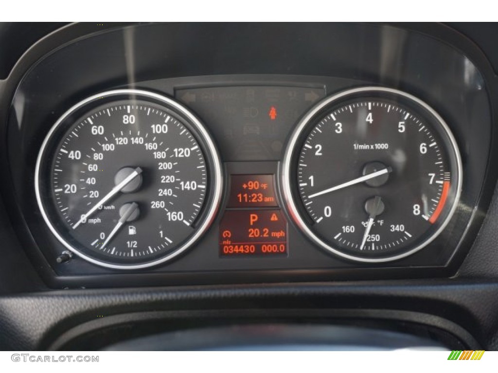 2011 3 Series 335i Convertible - Mineral White Metallic / Coral Red/Black Dakota Leather photo #23