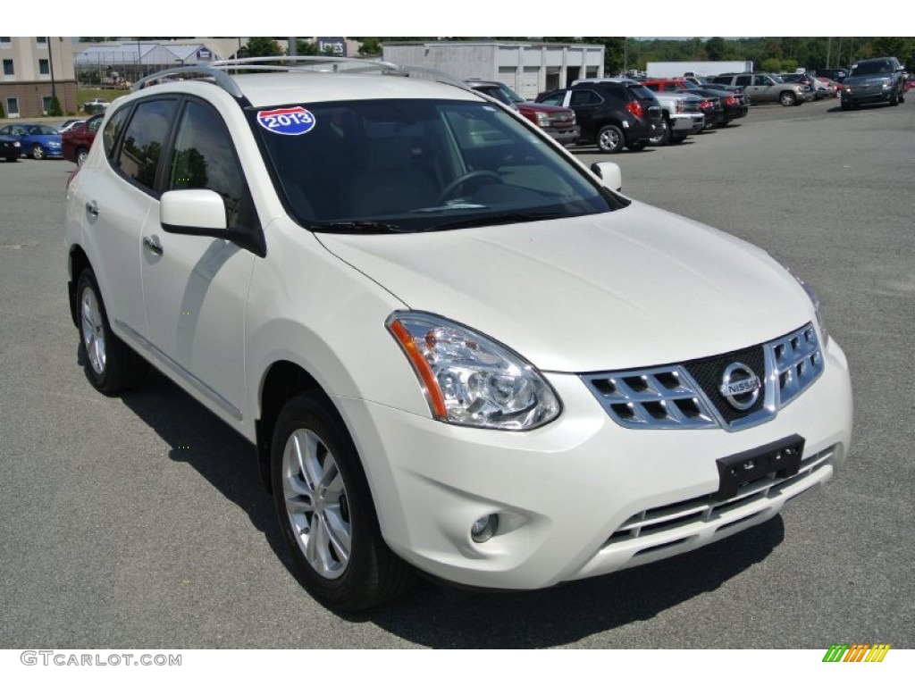 Pearl White Nissan Rogue