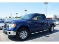 2011 Dark Blue Pearl Metallic Ford F150 XLT SuperCab 4x4  photo #3