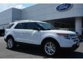 2015 Oxford White Ford Explorer XLT  photo #1