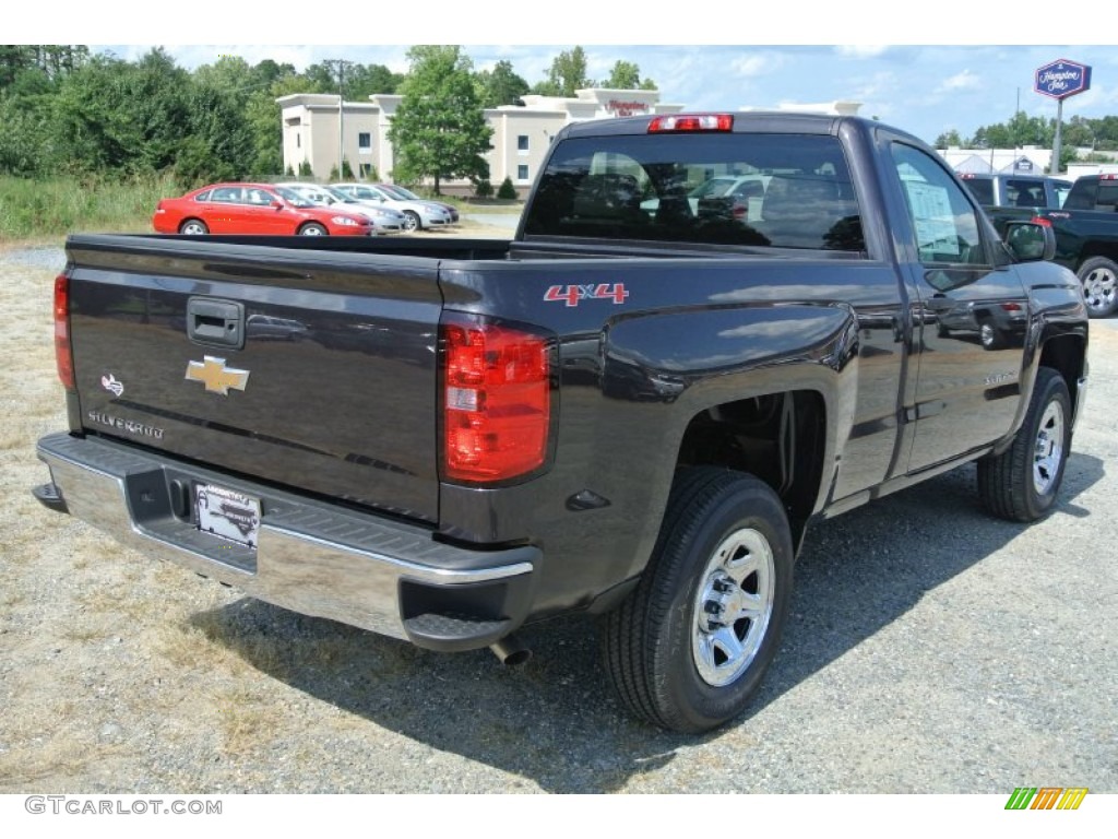 2014 Silverado 1500 WT Regular Cab 4x4 - Tungsten Metallic / Jet Black/Dark Ash photo #5