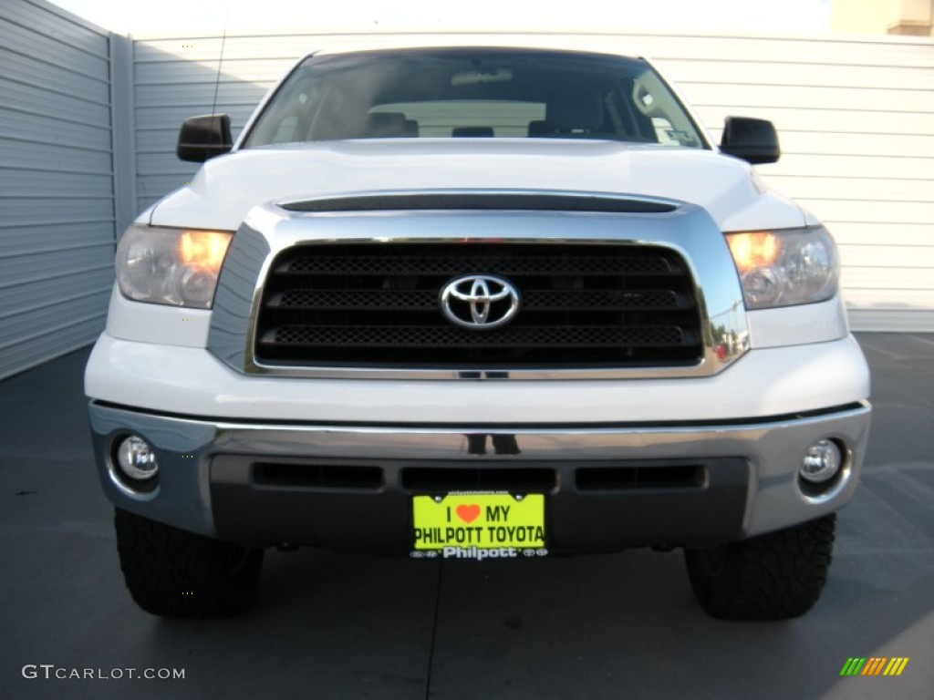 2008 Tundra SR5 CrewMax 4x4 - Super White / Graphite Gray photo #8