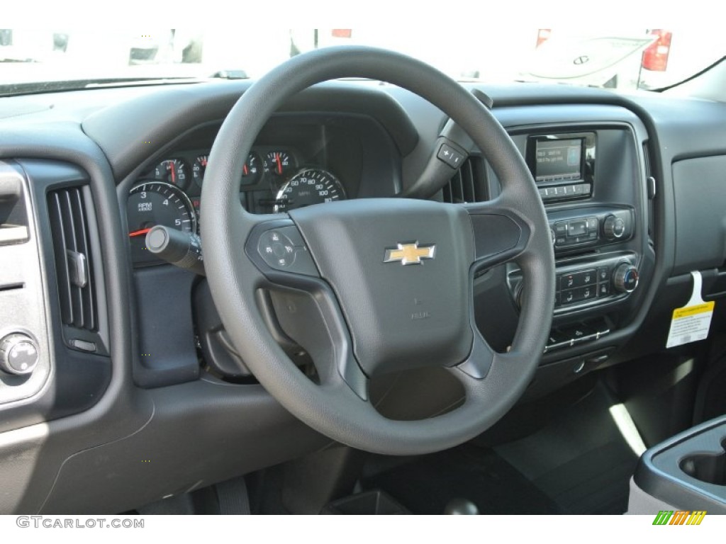 2014 Silverado 1500 WT Regular Cab 4x4 - Tungsten Metallic / Jet Black/Dark Ash photo #20