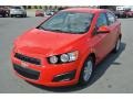 2014 Red Hot Chevrolet Sonic LT Sedan  photo #2