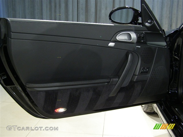 2008 911 Turbo Cabriolet - Black / Black photo #10