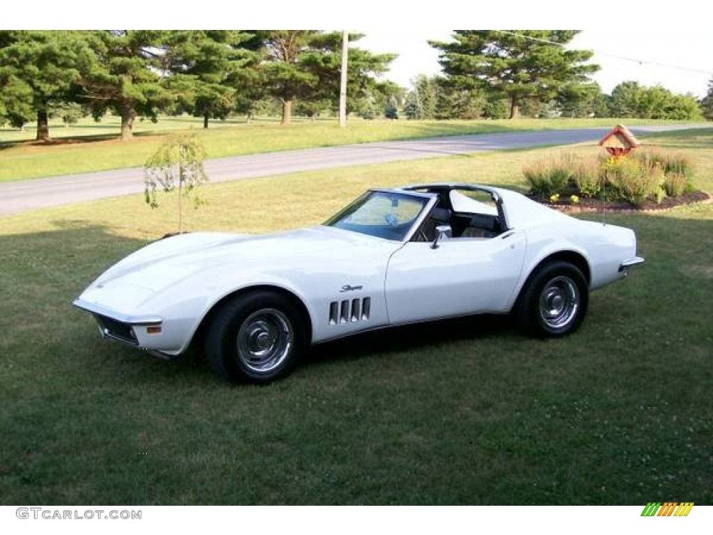 Can Am White 1969 Chevrolet Corvette Coupe Exterior Photo #96911950