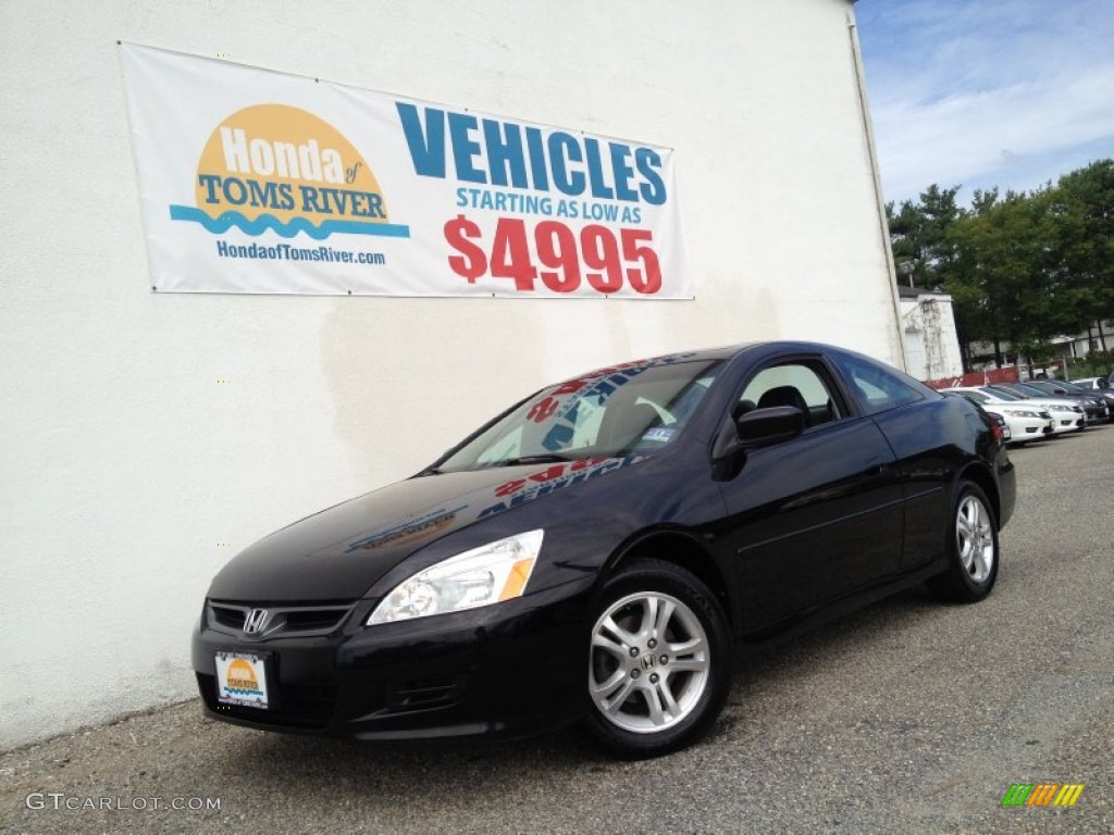 2007 Accord EX-L Coupe - Nighthawk Black Pearl / Black photo #1