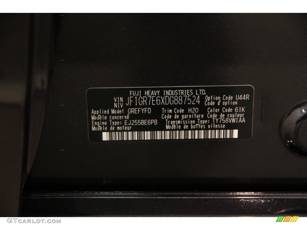 2013 Impreza WRX Premium 5 Door - Dark Gray Metallic / WRX Carbon Black photo #20