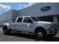White Platinum - F350 Super Duty Lariat Crew Cab 4x4 DRW Photo No. 1