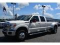 White Platinum - F350 Super Duty Lariat Crew Cab 4x4 DRW Photo No. 3