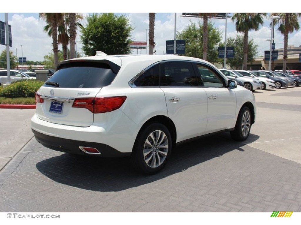 2015 MDX Technology - White Diamond Pearl / Parchment photo #7