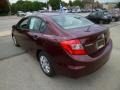 Crimson Pearl - Civic LX Sedan Photo No. 4