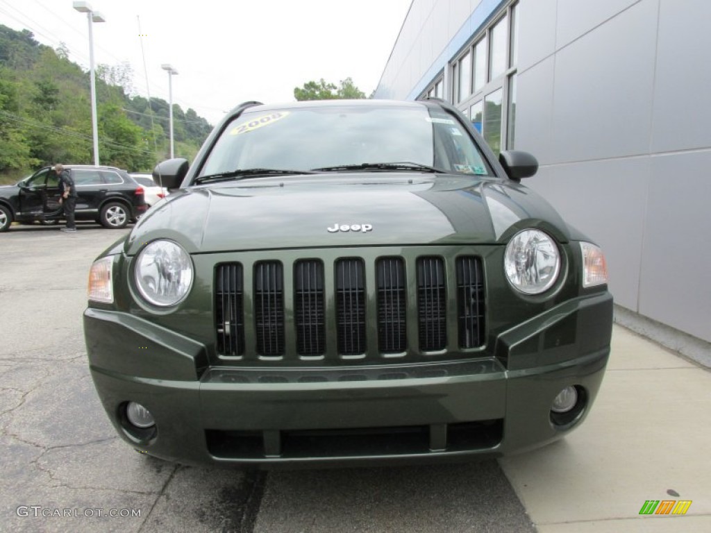 2008 Compass Sport 4x4 - Jeep Green Metallic / Pastel Pebble Beige photo #14