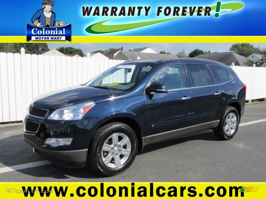 2010 Traverse LT AWD - Dark Blue Metallic / Ebony photo #1