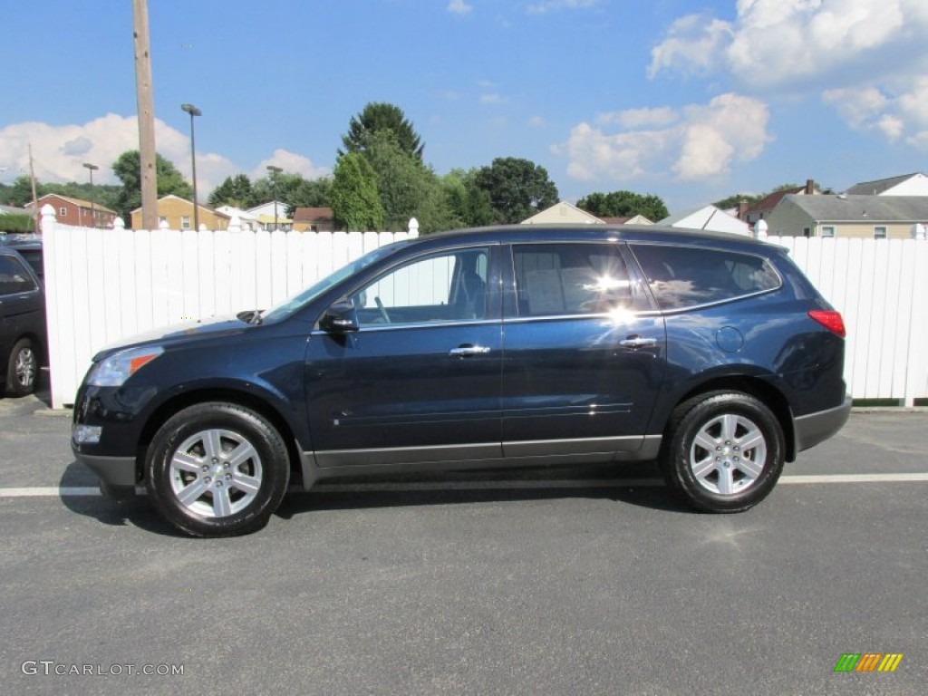 2010 Traverse LT AWD - Dark Blue Metallic / Ebony photo #2