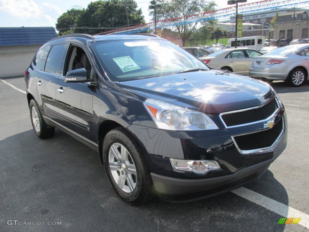 2010 Traverse LT AWD - Dark Blue Metallic / Ebony photo #8