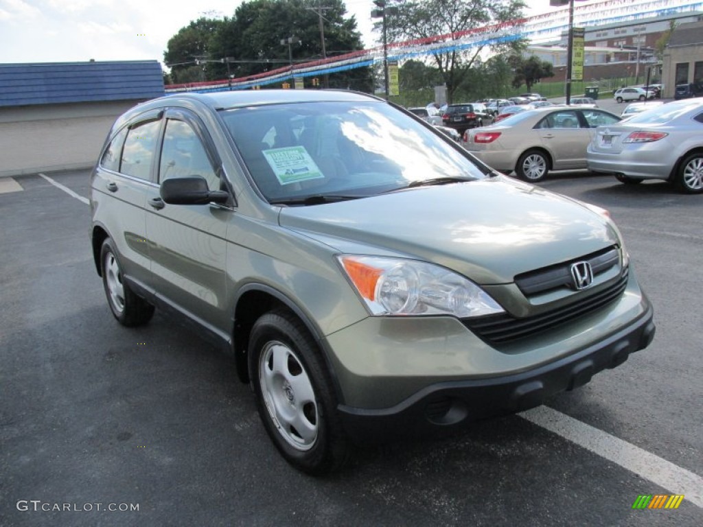 2007 CR-V LX 4WD - Green Tea Metallic / Ivory photo #7