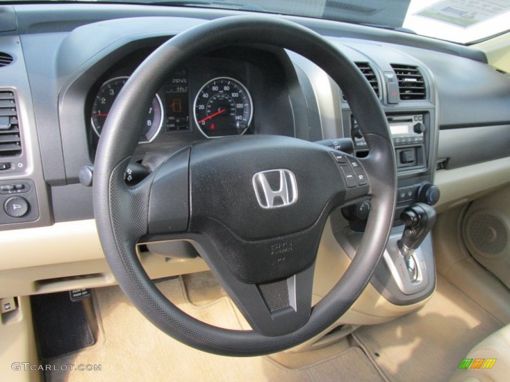 2007 CR-V LX 4WD - Green Tea Metallic / Ivory photo #14