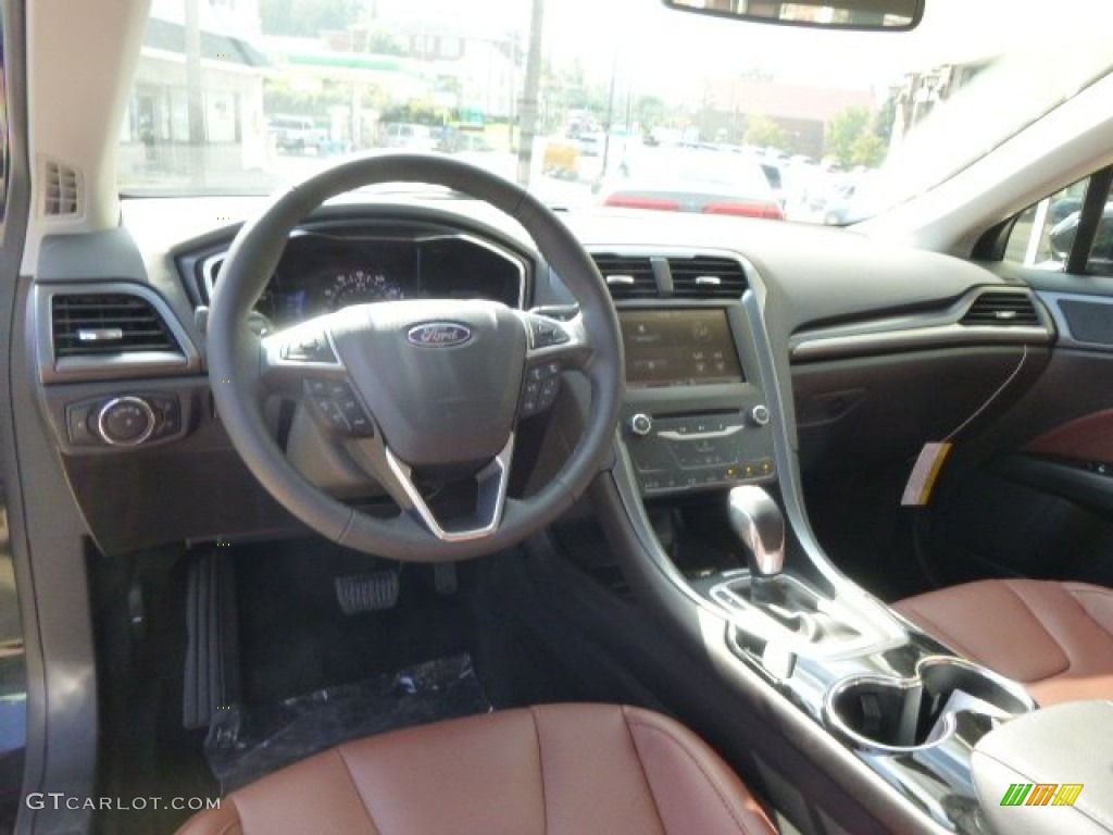2015 Ford Fusion SE Terracotta Dashboard Photo #96939670