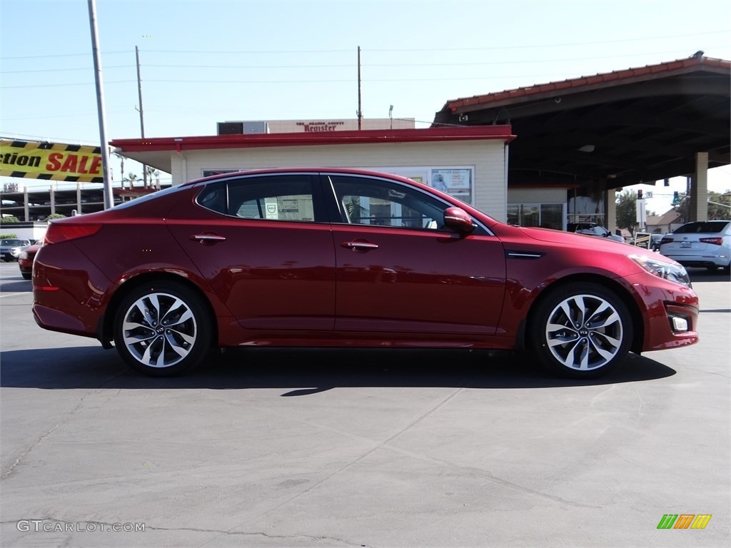 2015 Optima SX - Remington Red / Black photo #2