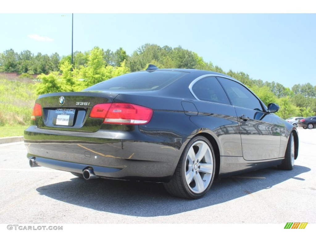 2008 3 Series 335i Coupe - Jet Black / Cream Beige photo #5