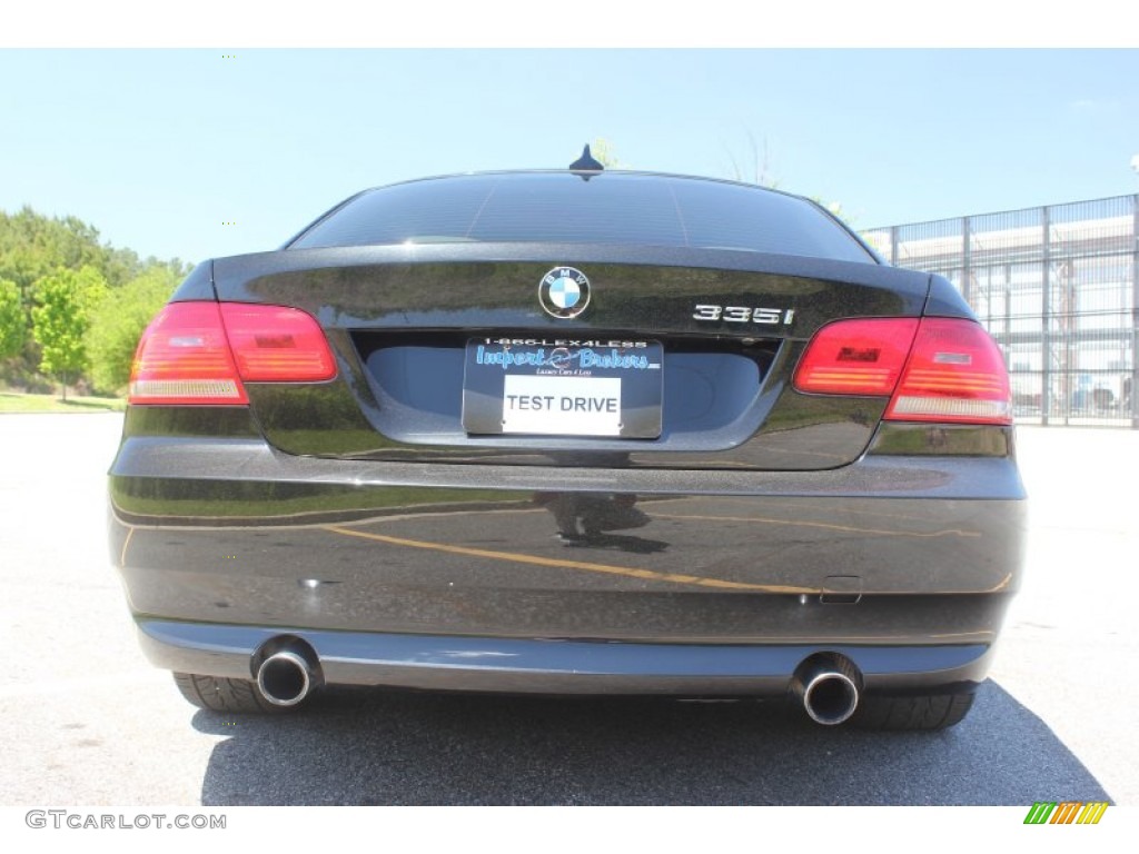 2008 3 Series 335i Coupe - Jet Black / Cream Beige photo #6