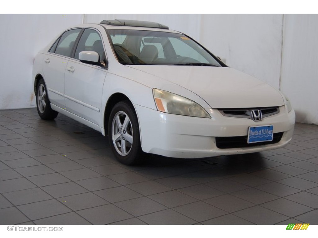 2004 Accord EX Sedan - Taffeta White / Ivory photo #1