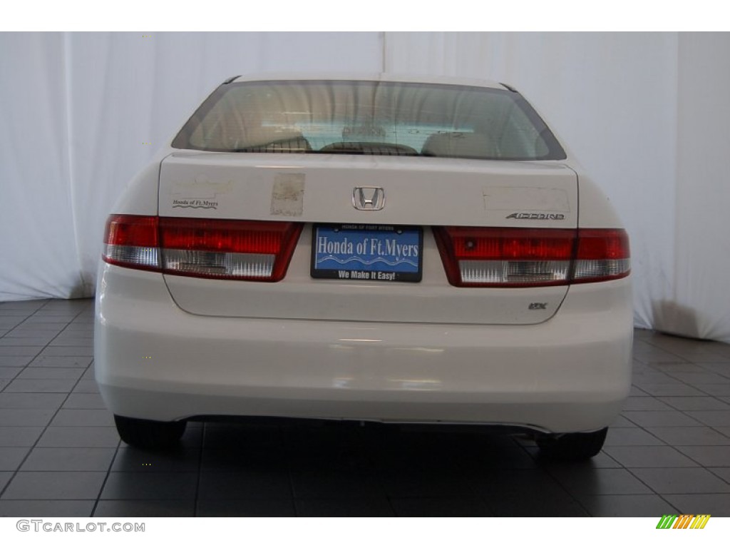 2004 Accord EX Sedan - Taffeta White / Ivory photo #7