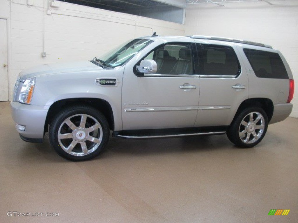 2009 Escalade Hybrid AWD - Quicksilver / Ebony/Ebony photo #4