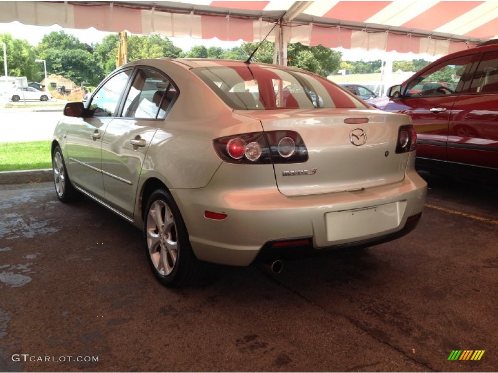 2008 MAZDA3 i Touring Sedan - Golden Sand Metallic / Black photo #4