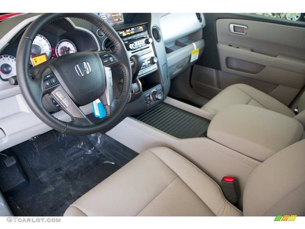 Gray Interior 2015 Honda Pilot Touring Photo #96948679