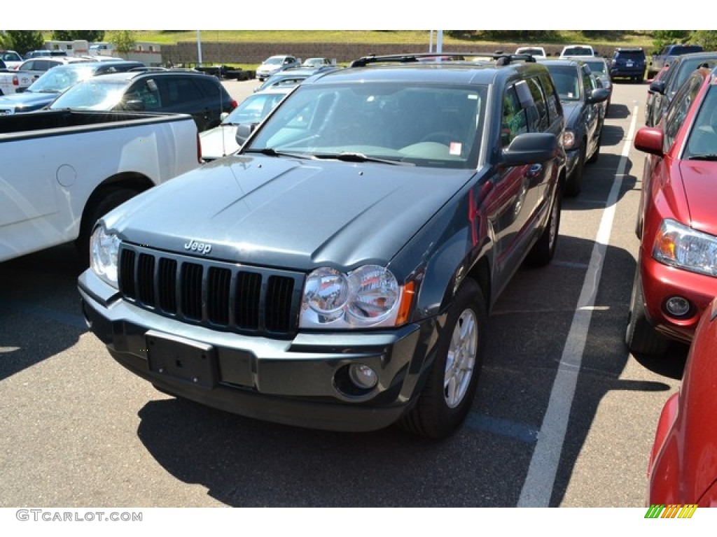 2007 Grand Cherokee Laredo 4x4 - Steel Blue Metallic / Medium Slate Gray photo #4