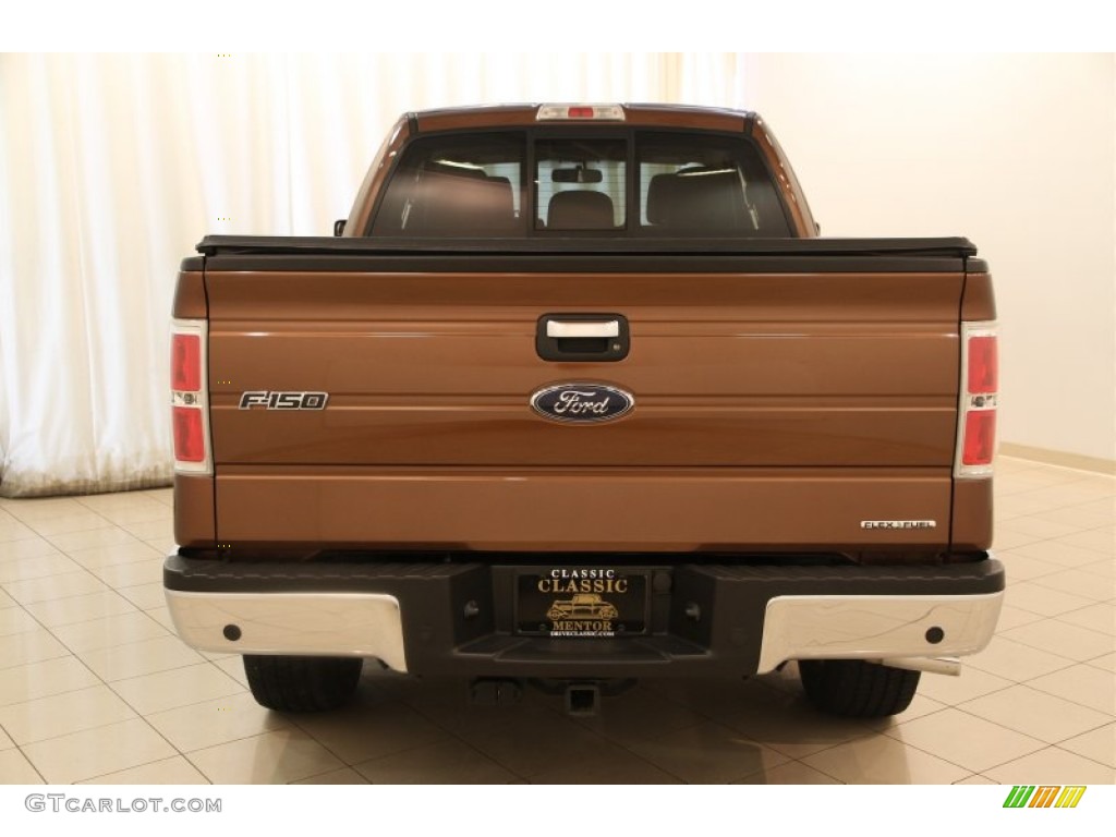 2012 F150 XLT SuperCab 4x4 - Golden Bronze Metallic / Pale Adobe photo #16