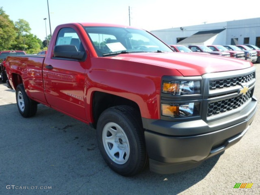 2014 Silverado 1500 WT Regular Cab - Victory Red / Jet Black/Dark Ash photo #7