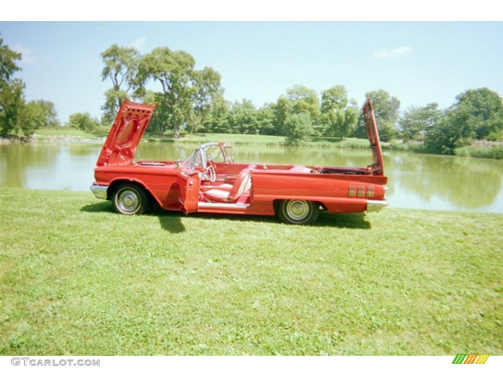 1960 Thunderbird Convertible - Monte Carlo Red / Red photo #4