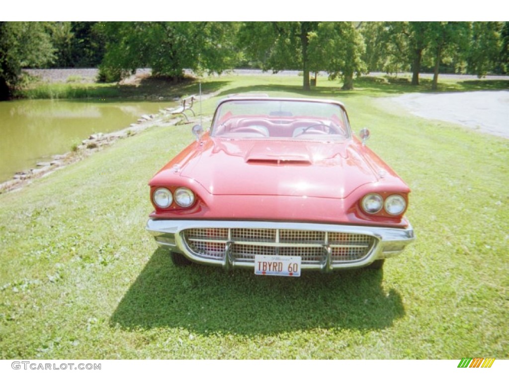 1960 Thunderbird Convertible - Monte Carlo Red / Red photo #5