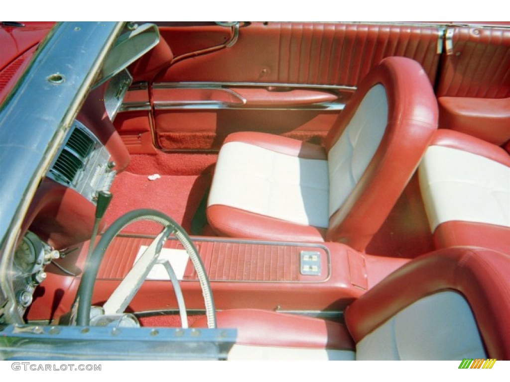 1960 Thunderbird Convertible - Monte Carlo Red / Red photo #7