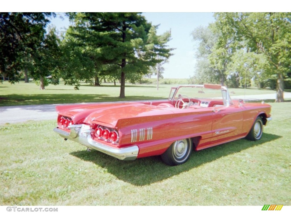 1960 Thunderbird Convertible - Monte Carlo Red / Red photo #19