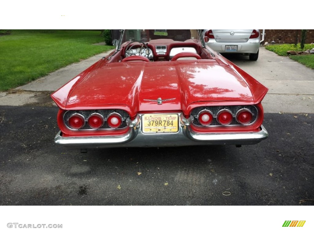 1960 Thunderbird Convertible - Monte Carlo Red / Red photo #24