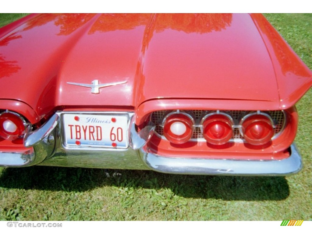1960 Thunderbird Convertible - Monte Carlo Red / Red photo #25