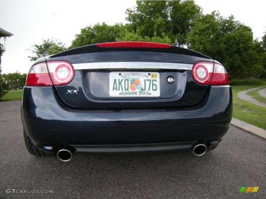 2008 XK XK8 Convertible - Midnight Metallic / Caramel photo #5