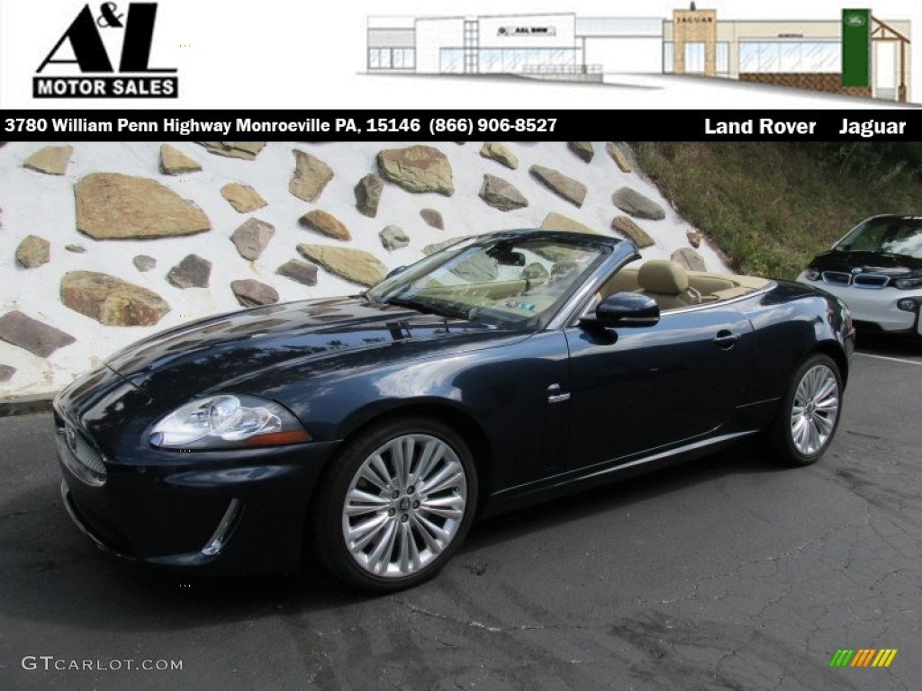 2011 XK XK Convertible - Indigo Metallic / Caramel/Caramel photo #1